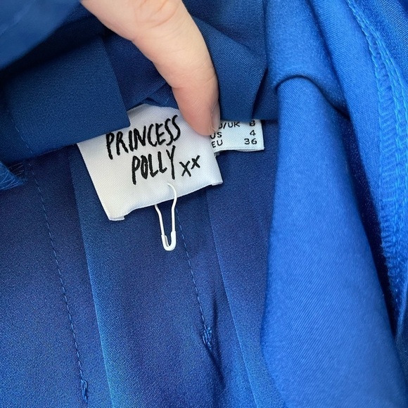 Princess Polly Pleated Blue Mini Skirt Size 4 - Picture 6 of 9